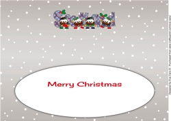 Crazy Scottish Christmas Puddings SCOTLAND large dl 4 insert