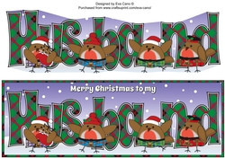 Scottish Christmas Robins HUSBAND large dl 2