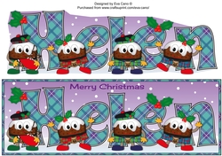 Crazy Scottish Christmas Puddings HELEN large dl