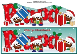 Crazy Christmas Puddings with presents PAPA large dl