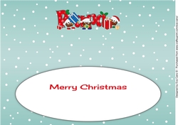 Crazy Christmas Puddings with presents PAPA large dl insert