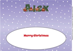 Scottish Christmas Robins ALEX large dl insert
