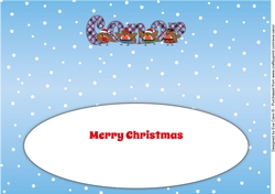 Scottish Christmas Robins CONOR large dl insert