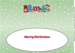 Christmas Robins with letters to Santa AMY large dl insert