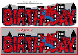 Spiderman BIRTHDAY large dl