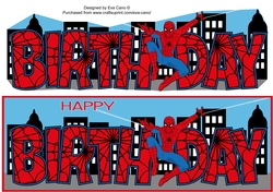 Spiderman BIRTHDAY large dl 2