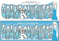 Christmas Snow Princess GRANDDAUGHTER large dl