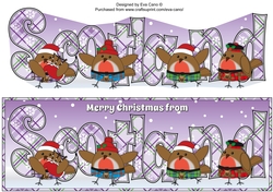 Scottish Christmas Robins SCOTLAND large dl 2