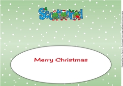 Crazy Scottish Christmas Trees SCOTLAND large dl insert