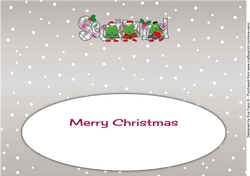 Crazy Scottish Christmas Trees SCOTLAND large dl 2 insert