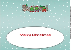 Crazy Scottish Christmas Trees SCOTLAND large dl 3 insert