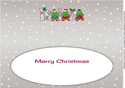 Crazy Scottish Christmas Trees ISLA large dl insert