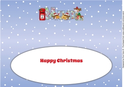 Christmas Robins with letters to Santa MUM large dl insert