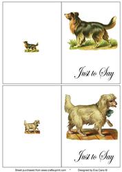 Vintage Dogs Notelets 1