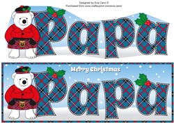 Scottish Monty Polar Bear PAPA large dl