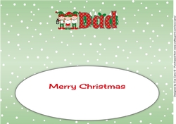 Elves Carol singers DAD large dl insert