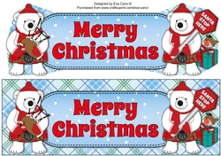 Monty Polar Bear and friend Merry Christmas large dl