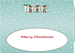 Christmas musical elves NANA large dl 2 insert