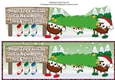 3 Crazy Christmas Puddings taking the Christmas tree home NEW HOME large dl