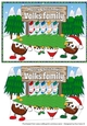 Crazy Christmas Puddings taking the Christmas Tree home and sign VALKS FAMILY