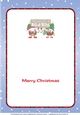 Crazy Christmas Pudding Couple with Mistletoe and sign BILL & RITA insert