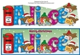 Christmas Robins with letters to Santa ALICE large dl
