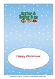 More Christmas Robins SISTER & BROTHER IN LAW 5x7 insert