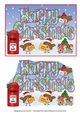 Christmas Robins with letters to Santa CHRISTMAS 5x7