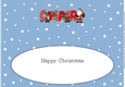 Santa and his Reindeers CASPER large dl insert