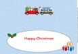 Santas Car & trailers BOTH OF YOU large dl insert
