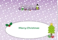 Snowman in jacket with tree JENNA large dl insert