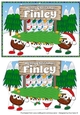 Crazy Christmas Puddings taking the Christmas Tree home and sign FINLEY