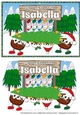 Crazy Christmas Puddings taking the Christmas Tree home and sign ISABELLA