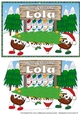 Crazy Christmas Puddings taking the Christmas Tree home and sign LOLA