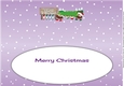 Crazy Christmas Puddings taking the Christmas tree home LAURA & MICHAEL large dl insert