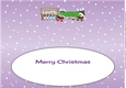 Crazy Christmas Puddings taking the Christmas tree home LAURA large dl insert