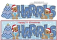 First Christmas Teddies HARRIS large dl