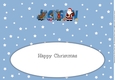 Santa and his Reindeers JACKSON large dl insert