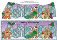 Gingerbread men with Christmas stockings ASHLEIGH large dl