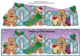 Gingerbread men with Christmas stockings DILAN large dl