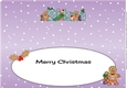 Gingerbread men with Christmas stockings DILAN large dl insert