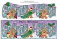 Gingerbread men with Christmas stockings GRANNY & GUNGA large dl