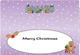 Gingerbread men with Christmas stockings GRANNY & GUNGA large dl insert