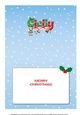 Christmas Fairies with Christmas treats CICILY 5x7 insert
