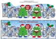 Crazy Christmas Trees with Christmas pudding & sign NANA & POPS large dl