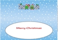 Crazy Christmas Trees with Christmas pudding & sign NANA & POPS large dl insert