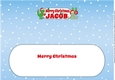 Christmas Dinosaurs MERRY CHRISTMAS JACOB large dl insert