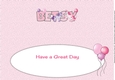Unicorns and Balloons BETSY large dl 2 insert