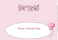 Unicorns and Balloons BLUEBELL large dl insert