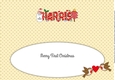 Snowman 1st Xmas HARRIS large dl insert